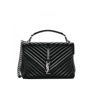 Saint Laurent Black Sheepskin Classic Handbag